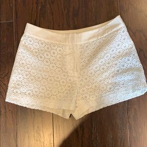Club Monaco white eyelet shorts